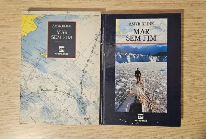 Livro Mar Sem Fim Amyr Klink Capa Dura Navegação Expedição Velejar