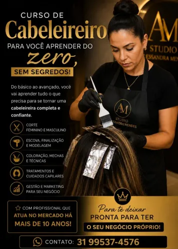 Curso para cabeleireiro iniciante