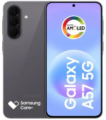 Celular Samsung Galaxy A57 5G 128GB, 8GB RAM, Recursos AI (Preto)