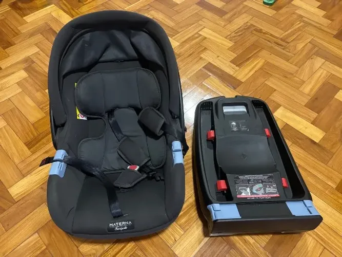 Bebê conforto materna e base para carro com isofix Burigotto