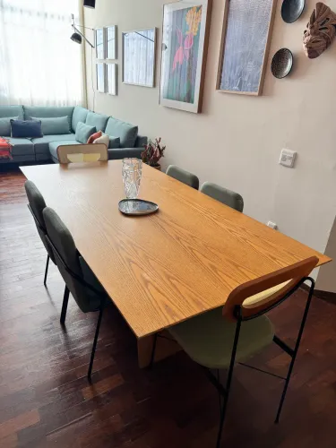 MESA DE MADEIRA + 6 CADEIRAS - R$ 3.500 (SOMENTE À VISTA)