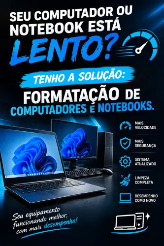 Formatação de computadores e notebooks