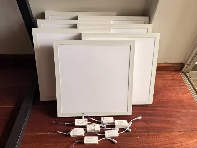 Lote 7x Plafon LED Avant 30W Sobrepor Quadrado 40x40 cm 6500K