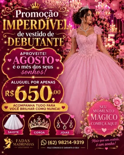 Aluguel de Vestido de Debutante