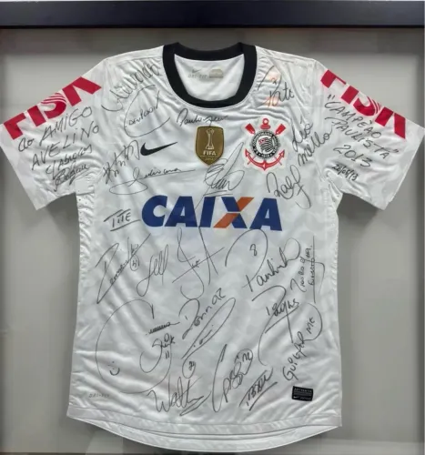 Camisa jogador Corinthians 2012 assinada