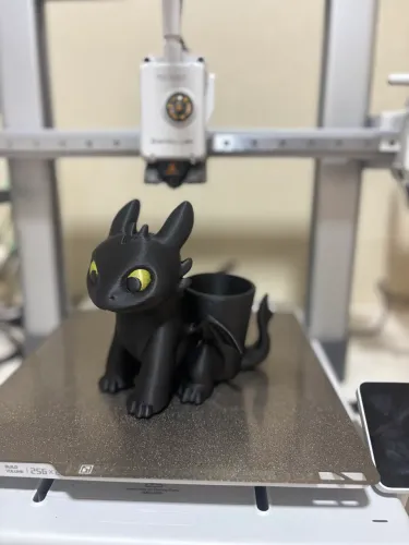 Dragão banguela porta caneta impressão 3d 
