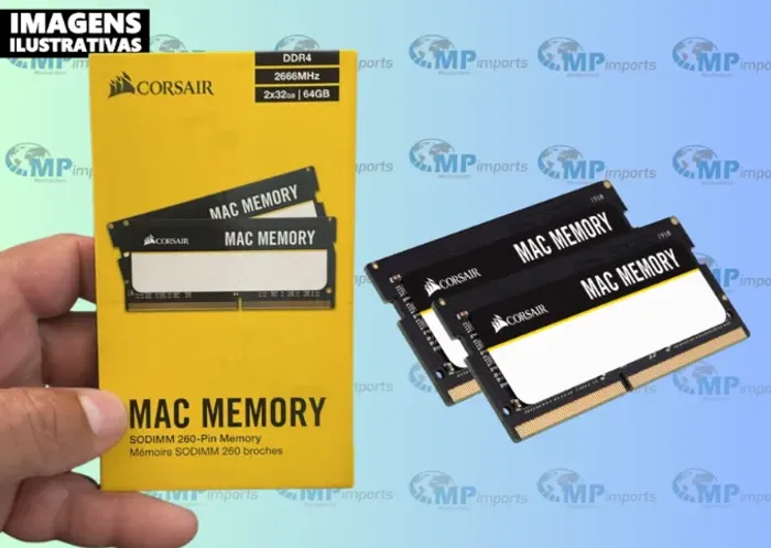 Loja MP Imports: Corsair Memória Mac 32GB (2X 16GB) DDR4 2666MHz C18Memory Kit