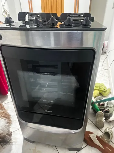 Vendo fogão consul de vidro temperado praticamente novo