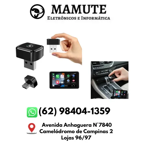Adaptador Carplay Sem Fio Bluetooth Wireless Estável Hrebos