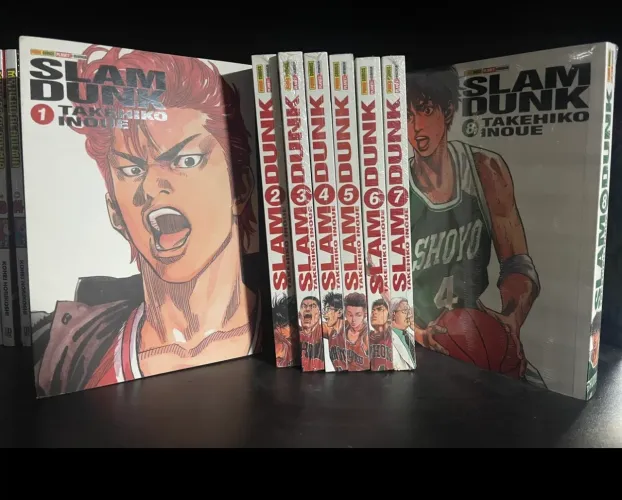 Lote mangás Slam Dunk do 1 ao 8 lacrados 