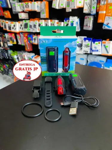 LANTERNA DE SEGURANÇA PARA BICICLETA ONISTEK RECARREGÁVEL