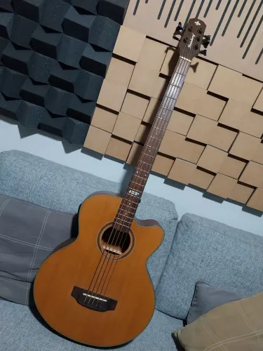 Strinberg Baixolão Baixo Eletro-Acústico Elétrico 5 Cordas