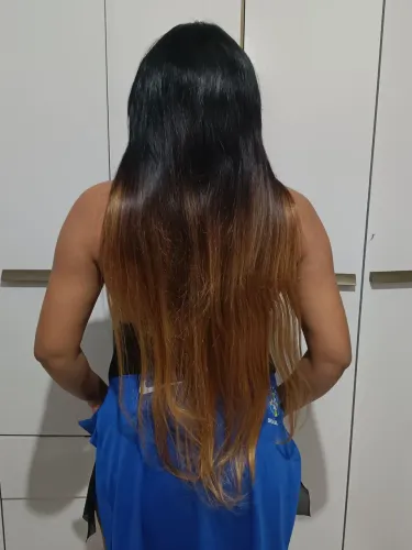 Cabelo humano na tela