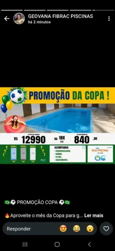 - PISCINAS - Promoção de Copa do Mundo 