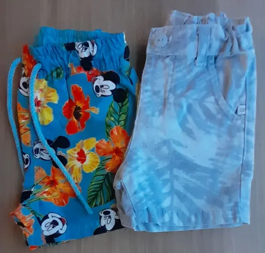 Kit 2 bermudas 1 ano