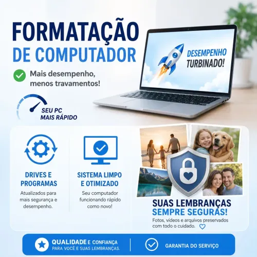 Promoção: R$ 60 - Formatação de Notebooks e PCs 