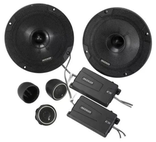 Par de Alto Falantes Kit 2 vias Kicker 46CSS654 100w RMS 4ohm 6,5" - Novo