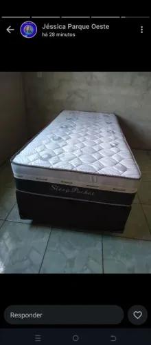 Cama solteiro completa direto da fábrica