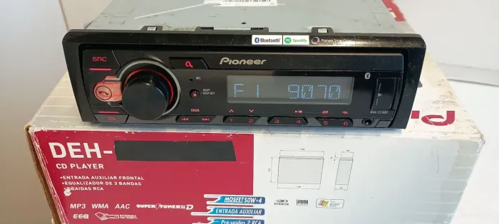 Rádio Pioneer com bluetooth MvH218BT