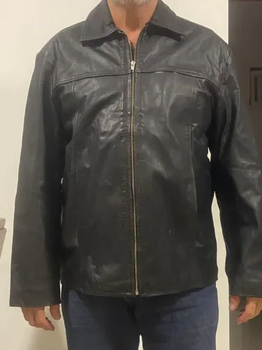 JAQUETA DE COURO LEGITIMO