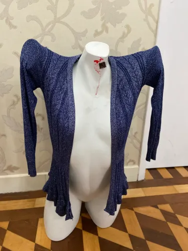 Suéter Azul Com Brilho Tamanho Único