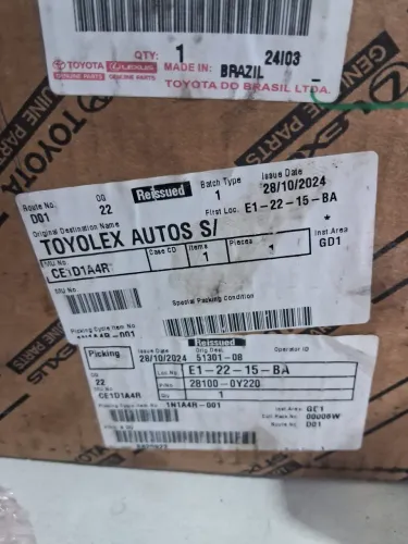 Motor de partida do Toyota etius 1.5 ano 2016