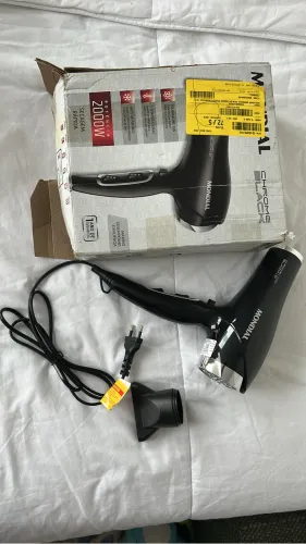 Secador de Cabelo Mondial Chrome Black 2000W SCN-04 - Na Caixa (Novo)