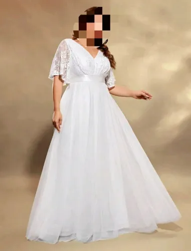 Vestido Noiva Branco Plus Size G1