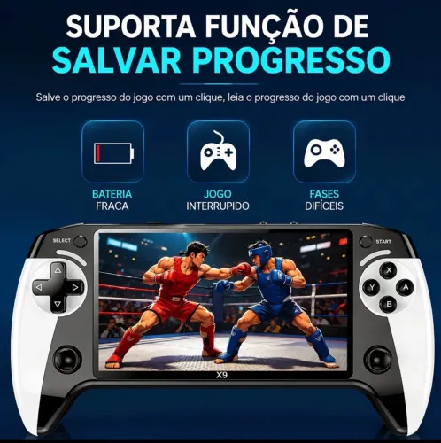[Promoção de inauguração ] Console Portátil X9 black hawk 