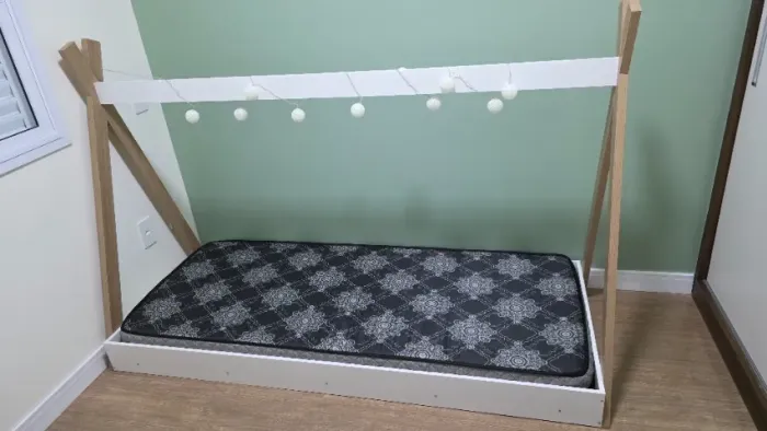 Cama Infantil Cabana Montessoriana com Colchão Solteiro D20