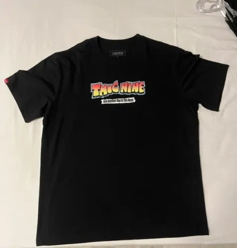 Camiseta Thug Nine - Just Another Day In The Hood - Tam G (USADA 2 VEZES)