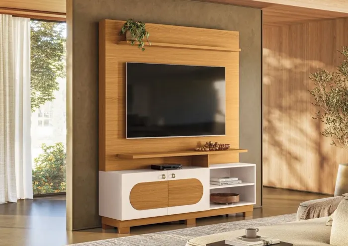 Estante Home Axis para TV até 60 polegadas  próprio para salas pequenas / Receba em 24h 