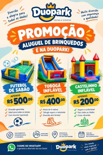 Brinquedos para festa