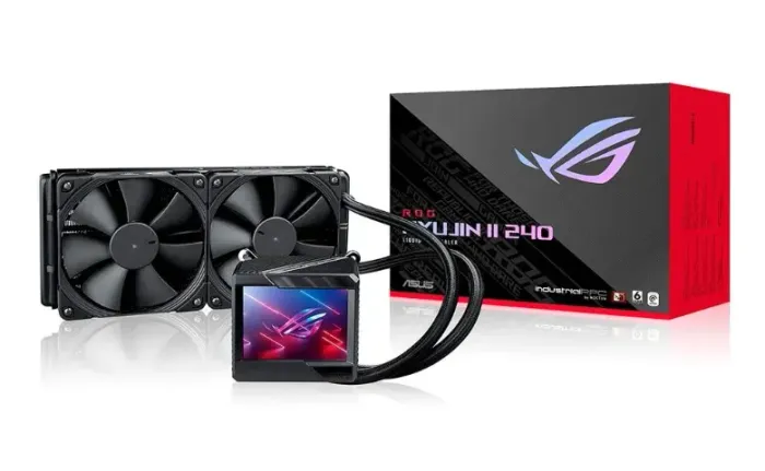 Water Cooler Asus ROG Ryujin II Preto Display Lcd 240mm - Entrego - Parcelo 12x