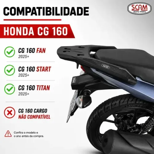 Suporte De Bau Fiberforce Cg 160 2025(+) Scam