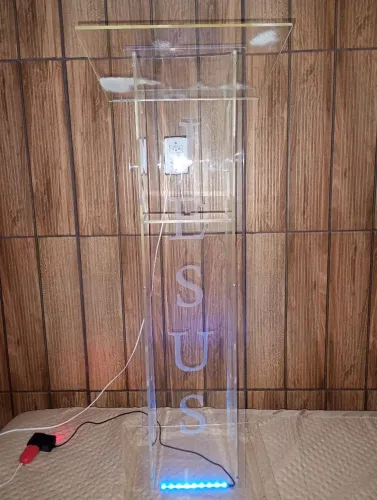 Púlpito de acrílico com LED