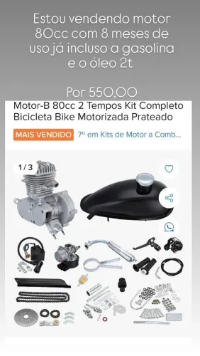 Motor 80 cc para bike