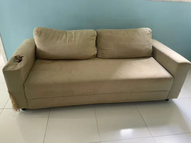 Sofá 3 Lugares Tok&Stok Bege - R$ 150