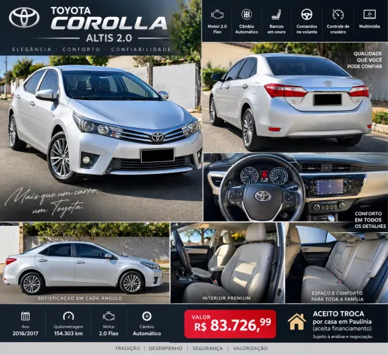 Toyota Corolla Altis 2.0 Flex 16V Aut. 2015