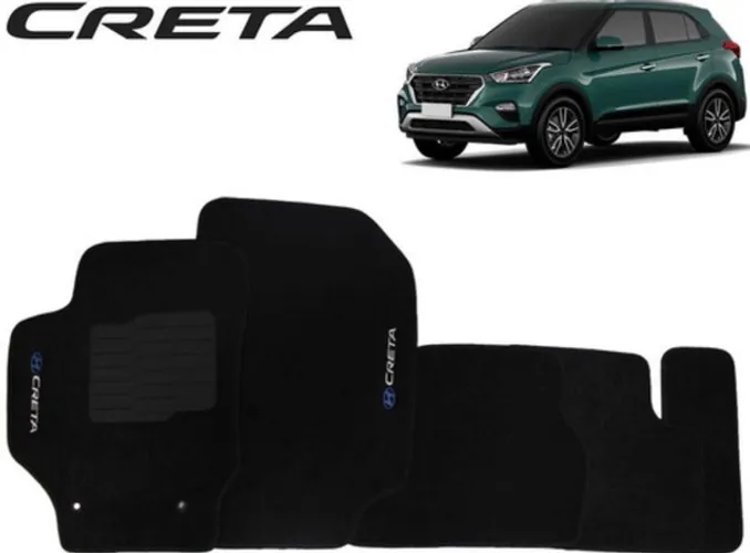 Conjunto Tapetes Carpete Personalizado Hyundai Creta 2016 2017 2018 2019 20