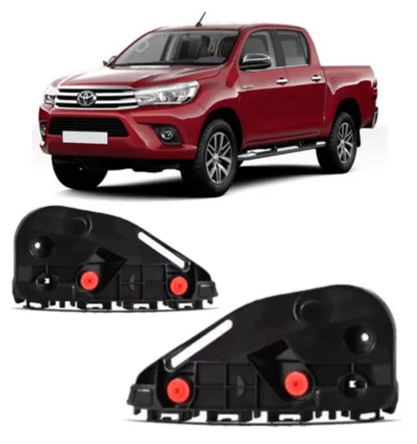 Par Suporte Guia Parachoque Dianteiro Pick Up Hilux 2016 2017 2018