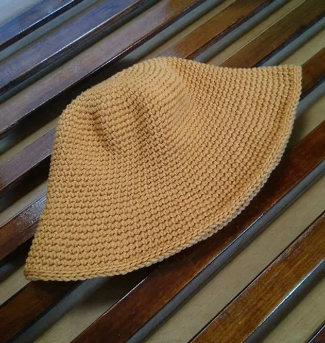 Chapéu de crochê Bucket hat