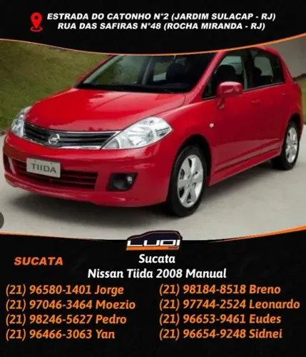 Sucata Nissan Tiida 2008 Manual