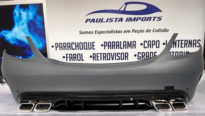 Parachoque Traseiro Mercedes C180 C200 C250 Amg 2016 2017 2018 2019 2020 2021 2022
