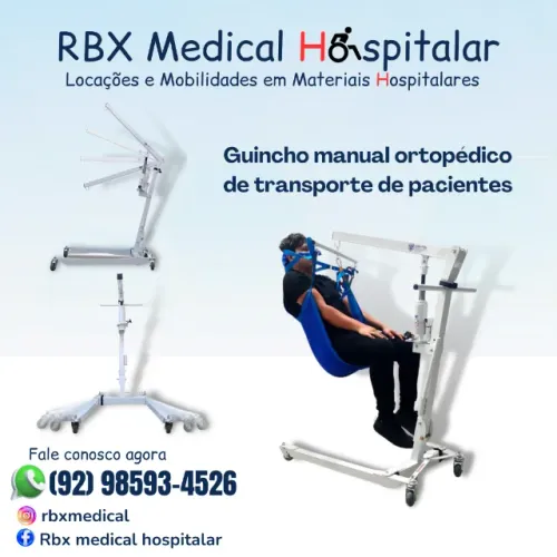 Alugue de camas hospitalares guincho de transferência e colchão pneumático em Manaus