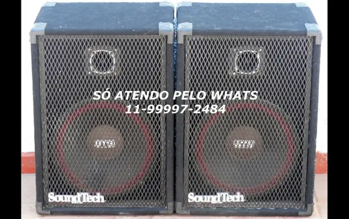 PAR de caixas Soundtech LEIA o anúncio