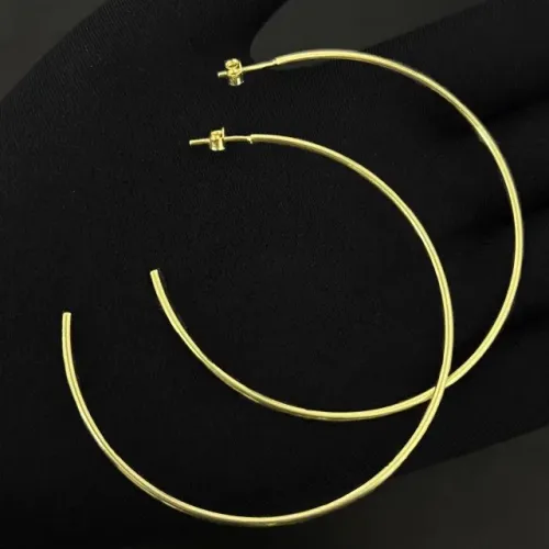Brinco argola grande | Camadas em ouro