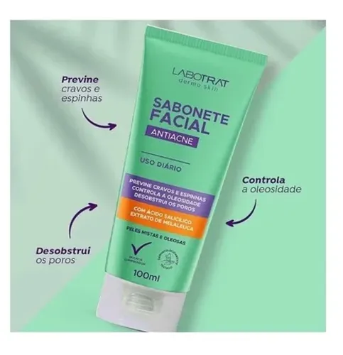 Sabonete Facial Antiacne Labotrat 100ml Promoç