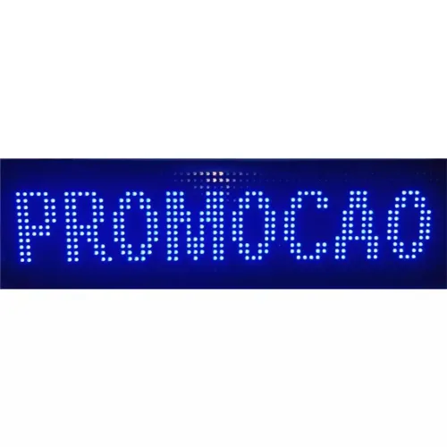 Painel de LED 70x20 Azul (Honestidade e Qualidade Distribuidora JK Eletrônicos)
