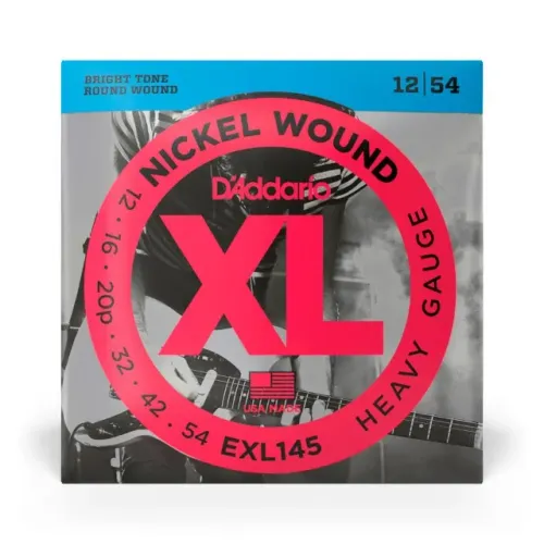 Encordoamento D'Addario P/ Guitarra EXL145 12/54 Heavy - EC0546